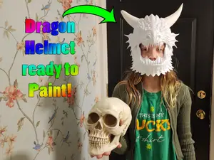 Dragon Skull Helmet - Wearable Dragon Head