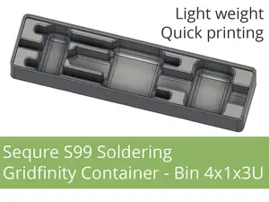 Sequre S99 Soldering Gridfinity Container 4x1x3U