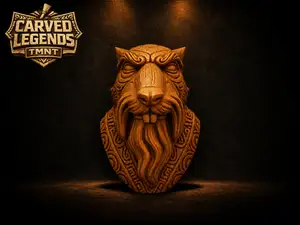 TMNT Splinter Tiki Mask – Carved Legends Wall Art