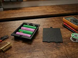 4x18650 Battery Case with Snap Lid