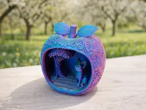 Apfelportal: Katze im Maerchengarten