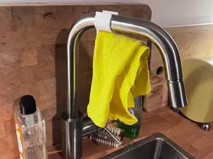 Kitchen Cloth Holder for Ø26mm Faucet | no tools