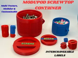 modupod customizable screw top container