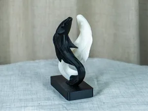Yin-Yang Koi Sculpture – Harmony in Motion