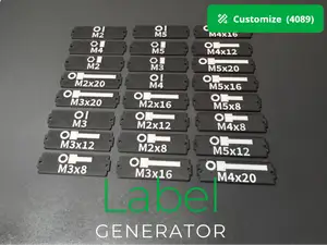 Label generator Gridfinity bin