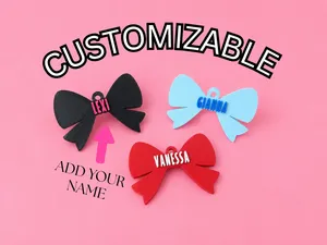 Cheer Bow Keychain Bag Tag