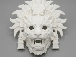 Aztec Jaguar Warrior Mask