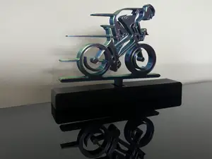 Cyclist bike trophy