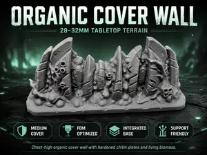 Organic Cover Wall – Alien Chitin Terrain