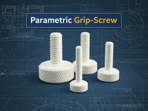 Parametric Grip-Screw / Rändelschraube
