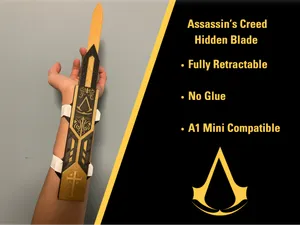 Assassins creed hidden blade toy prop