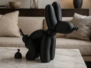 Balloon Dog Poop Sculpture – Funny Pop Art Decor