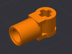 custom technic brick axle and pin connector