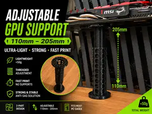 Ultra-Light Fully Adjustable GPU Support