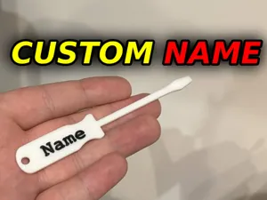 Custom Name Screwdriver Keychain -FUL Personalized
