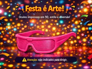 Óculos de Grade para Festas e Esportes