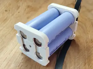 Parametric Li-ion, LiFePO4 battery pack holder
