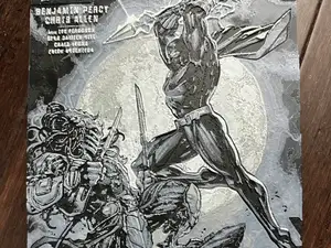 Predator vs Black Panther Comic Cover - Hueforge