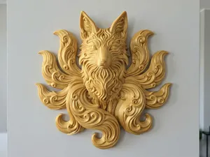 Mystical 9-Tailed Kitsune - Wall Art