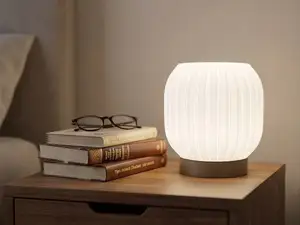 Ribbed Ambient Table Lamp – 3D Printed Design Lamp