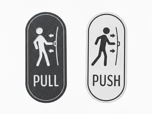 Push & Pull Door Signs – Minimal Door signs 