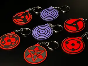 Sharingan and Rinnegan - Keychain AMS/NOAMS