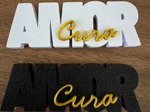 Letreiro Amor Cura Multi Parts