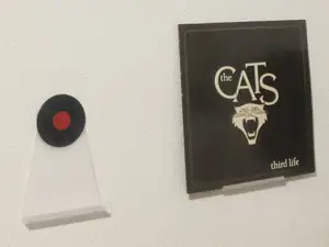 Vinyl LP holder without having to drill
