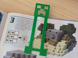 Minecraft Creeper Bookmark with Legs