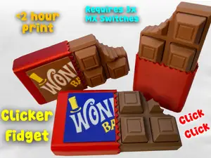 Chocolate Candy Bar Clicker Fidget