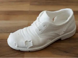 Worn-out shoe