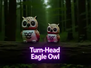 Eagle Owl Articulated Flexi Fidget