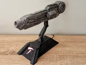 Predator Plasma Caster / Shoulder Cannon & Base