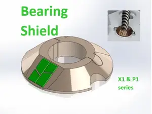 Z-axis Bearing Shield for Bambu Lab X1/P1 series