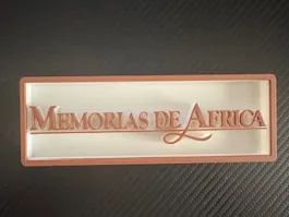 Memorias de Africa - Logo 3d