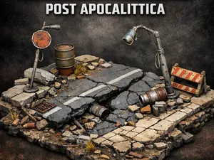 Frammento di Strada Post Apocalittica - DIORAMA