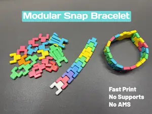 Modular Snap Bracelet | Mix & Match | Fast Print