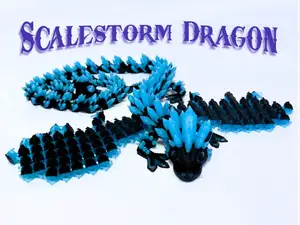 cute flexi crystal dragon with strong flexi wings