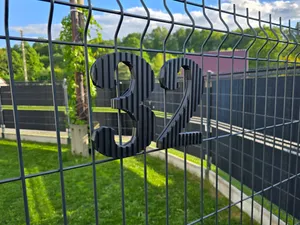 Home and Fence Large Numbers 0-9 and Letters A-F