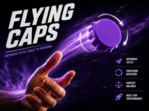 The Flying caps ( GIF )