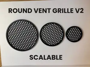 Round Hex Vent Grille - Scalable