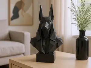Low Poly Anubis Bust
