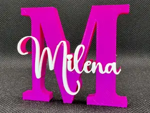 MILENA name ornament sign nametag