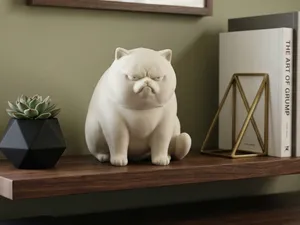 Felix - Grumpy Fat Cat Figurine