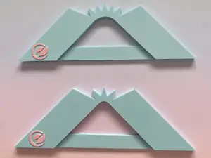 Scrapbook corner‑rounding rulers