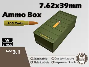 Ammo Storage Box - 7.62x39mm - 105 Rounds