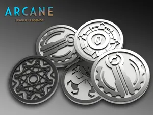 Coin Piltover from Arcane - League of Legends