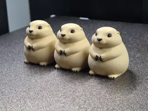 Cute fat prairie dog
