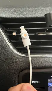 Car cable management - magnetic