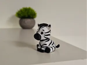 Cute Baby Zebra – Multi Color Figurine